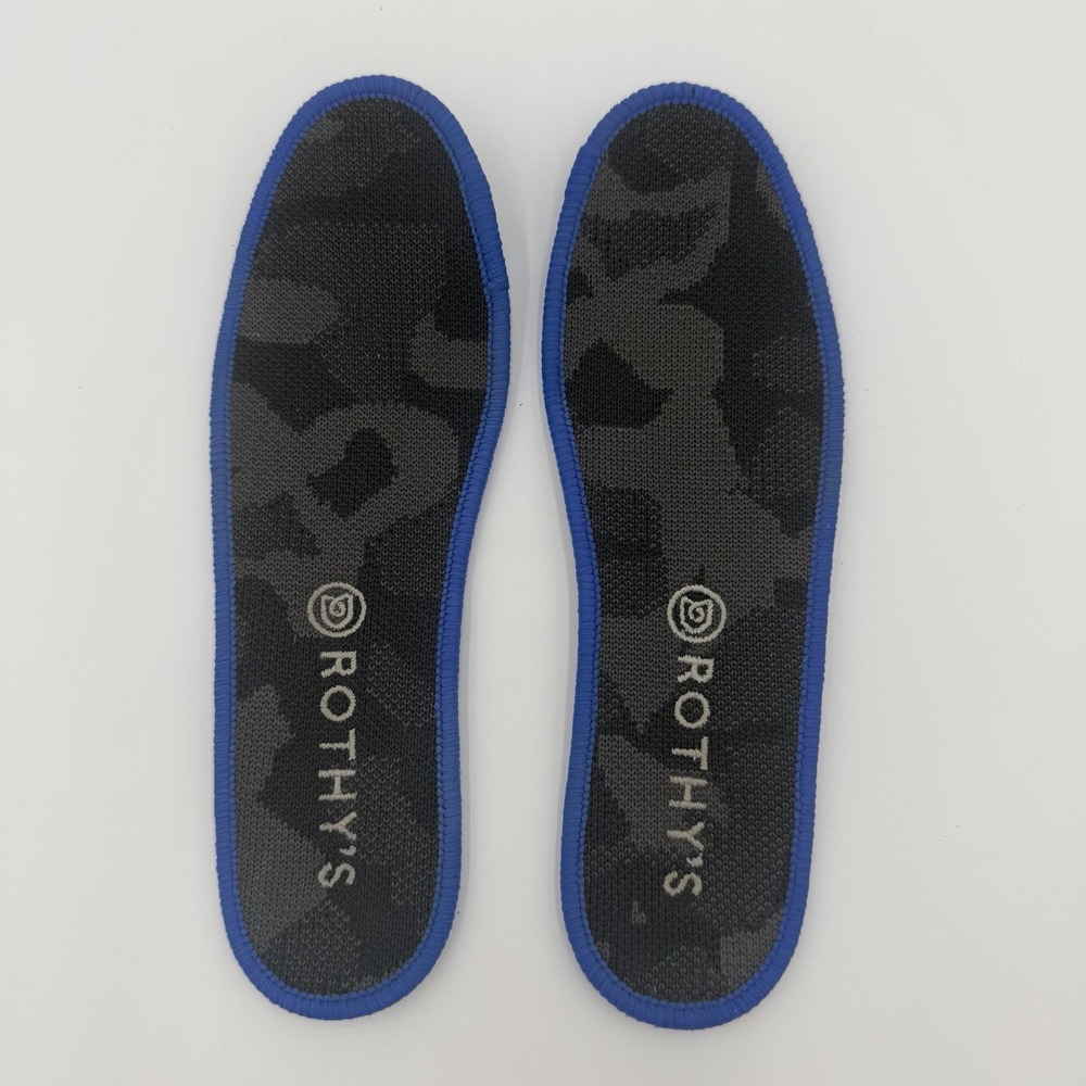 Rothy's The Original Slip On Sneaker Shoe Inserts ONLY Grey Black Camo Womens 6